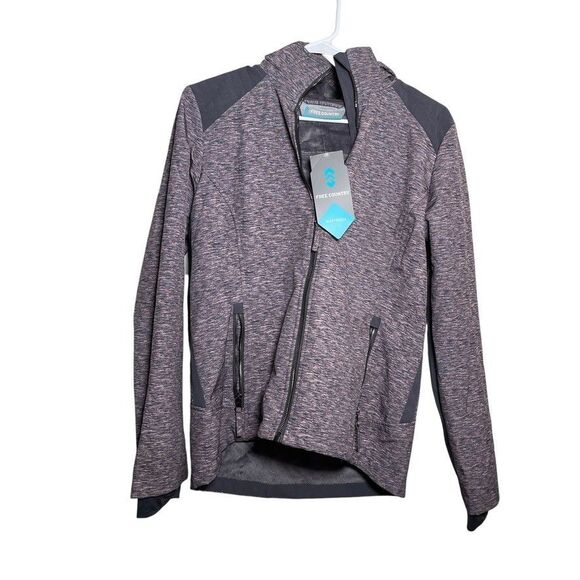 Free Country Jacket Women's Small Gray Fleece Hooded Full Zip Gray NWT - Picture 1 of 9